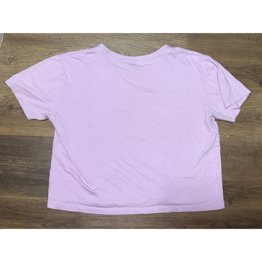 Life is Good Crusher Tee Womens Medium Purple Graphic Short Sleeve Boxy T-Shirt - Picture 4 of 4